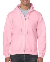 HEAVY BLEND™ ADULT FULL ZIP Kapucnis felső SWEATSHIRT Light Pink